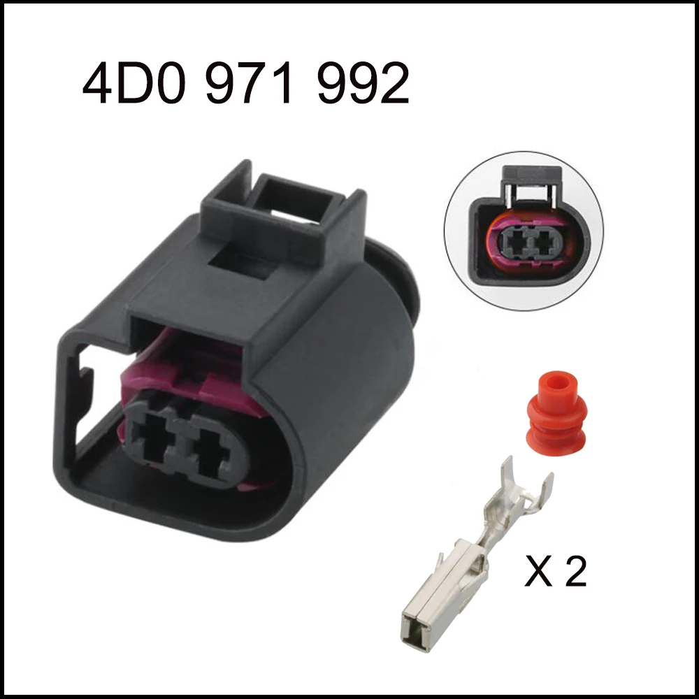 fio do carro conector harness cabo automotive impermeavel plug incluem terminais selo pin 4d0971992 100set 01