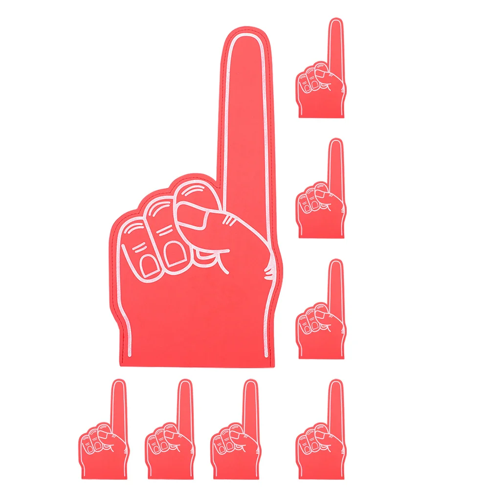 8個入りフォームフィンガーグローブ、印象的なデザイン、スポーツイベント、パーティーの記念品、チアリーディングの小道具、ファンフィンガーデー、巨大な手に最適