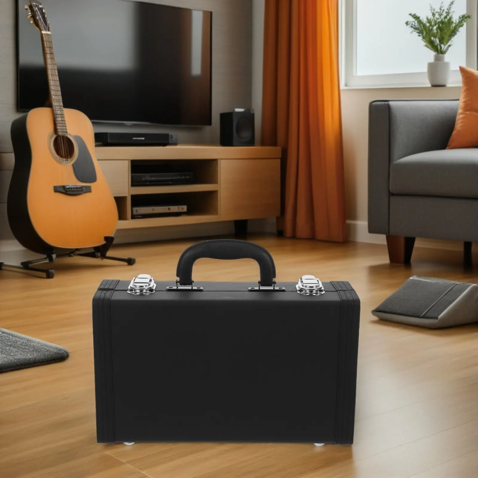 Clarinet Case Waterproof PU Anti Pressure Lightweight Bag with Ergonomic Handle Secure Latch Lock
