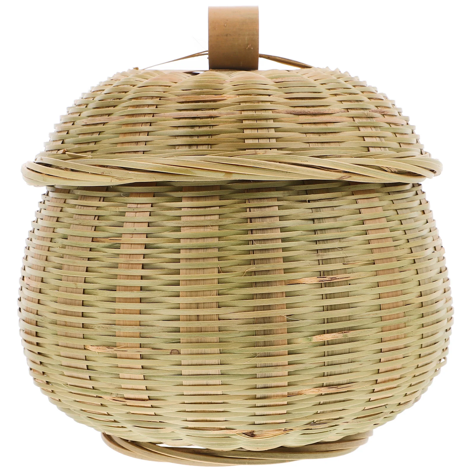 

Tea Candy Storage Basket Bamboo Woven Kitchen Organizer Large Capacity Food Holder For Home Hotel Office Fruit Bread Snack