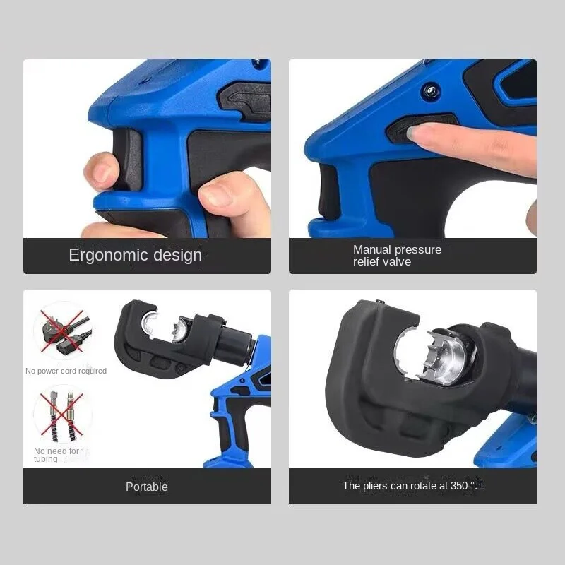 

Factory Price EZ300/400 18V Charging Opening Nose Crimping Cold Terminal Lithium Electric Hydraulic Copper Aluminum Terminal