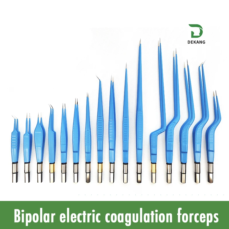 Pinzas bipolares de electrocoagulación, electrocuchillo de alta frecuencia, Compatible con cable de electrocoagulación