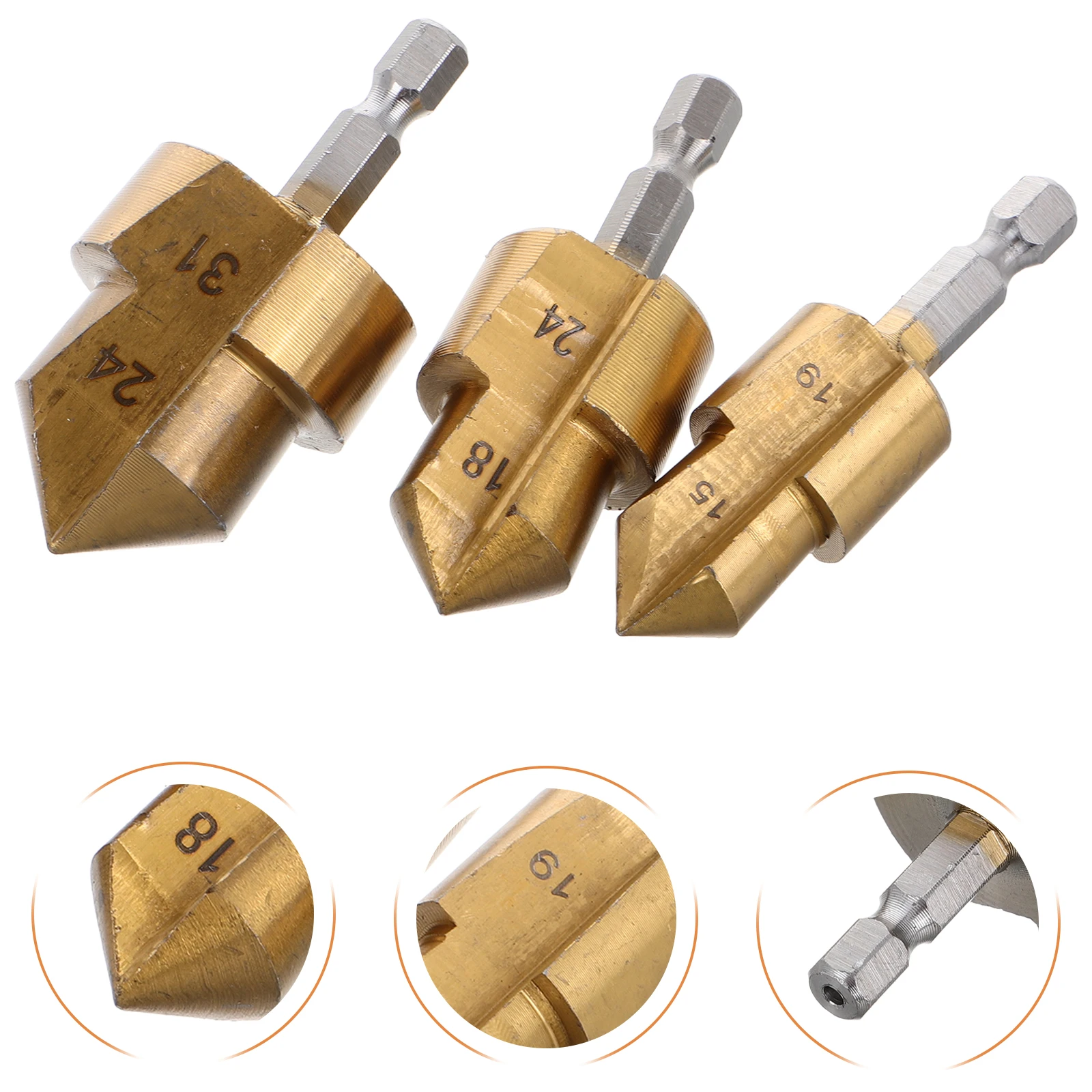 

3pcs 20/25/32Mm Pipe Reaming Drill Bits Hexagonal Shank Ppr Lifting Reamer Tool Set Durable Expansion Drill Bit Kit For Water