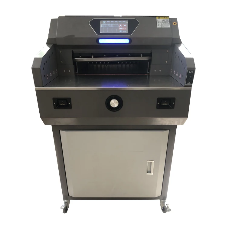 

Automatic Electric E4608T Paper Trimmer 460mm Cutting Machine with CE FRONT Electric Paper Cutter for Trimming