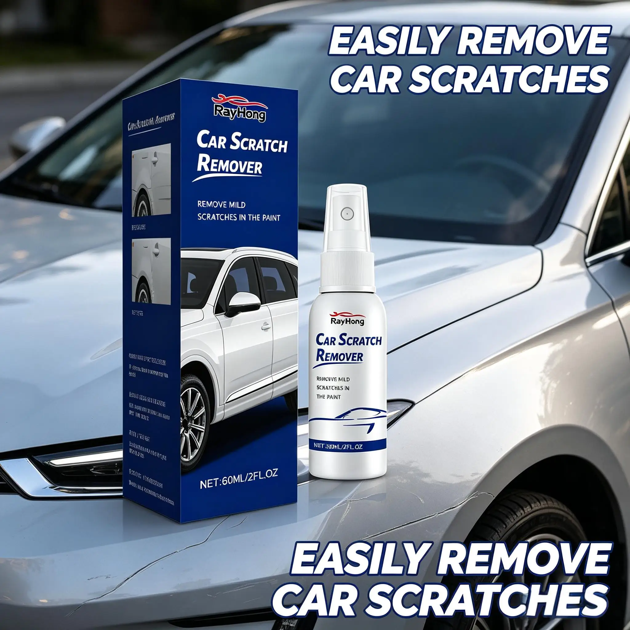 Car Scratch Removal Spray Body Paint Restoration Restores Original Appearance Hydrophobic Protection Car Surface Polish Cleaner