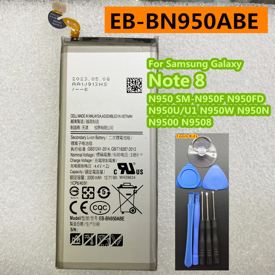 EB-BN950ABE 3300mAh High Quality Battery For Samsung Galaxy Note 8 Note8 N950 SM-N950F N950FD N950U/U1 N950W N950N N9500 N9508