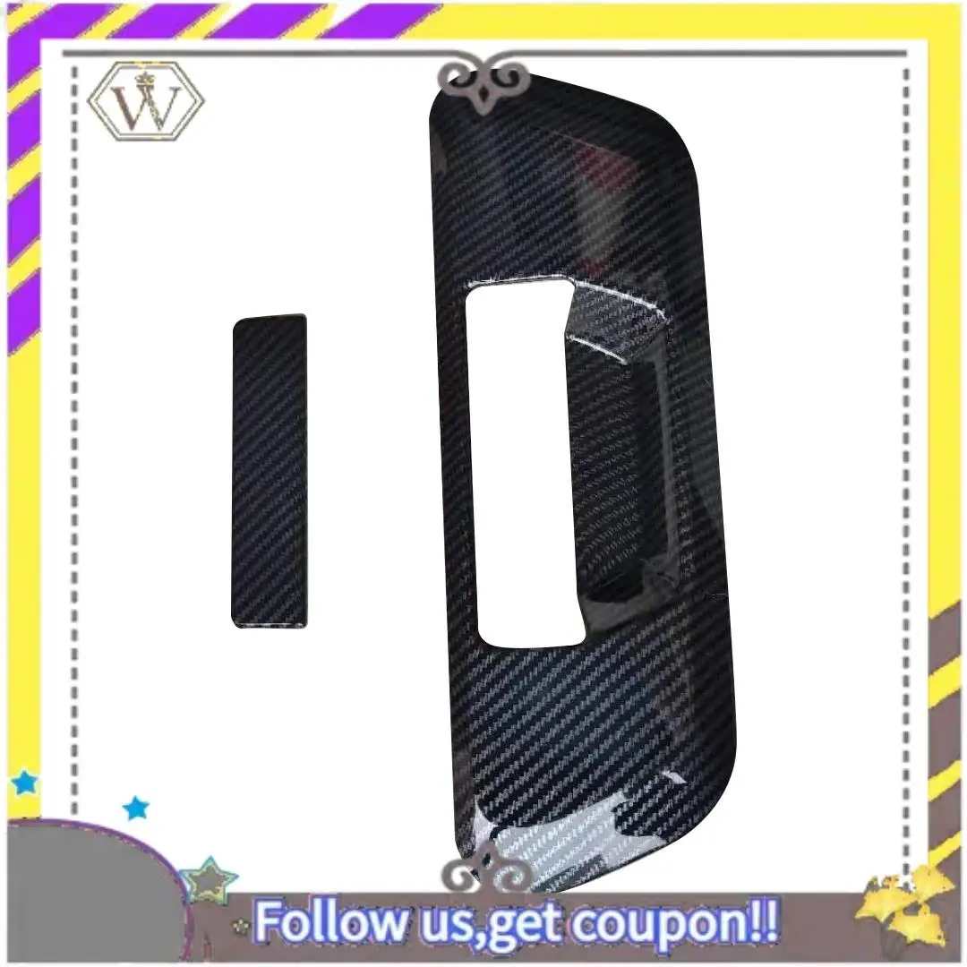 

ABXV-For Nissan Navara NP300 ST 2014-2020 Rear Trunk Tail Door Handle Bowl Cover Trim Decor Car Accessories, Carbon Fiber ABS