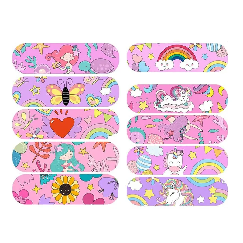 10pcs/set Cartoon Heart Horse Band Aid for Children Girls Dressing Patch Tape Wound Dressing Plaster Kawaii Adhesive Bandages