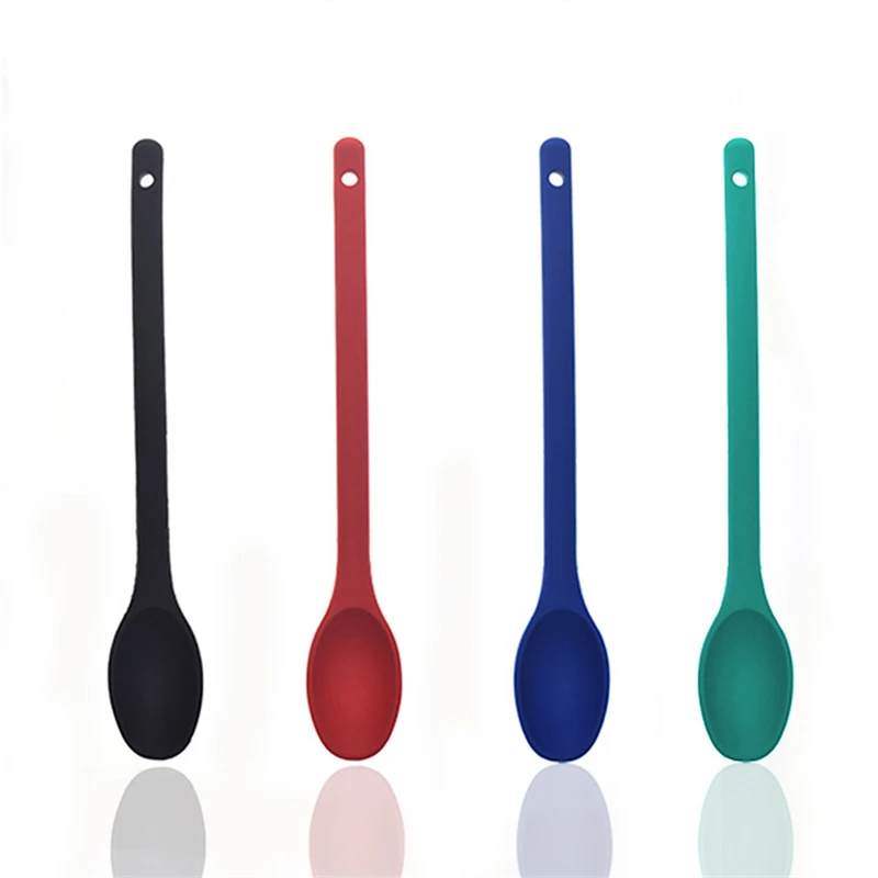 1PC Mini cucchiaio in Silicone cucchiaio antiaderente resistente alle alte Temperature per cucinare cucchiai per mescolare cucchiaio per mescolare forniture da cucina