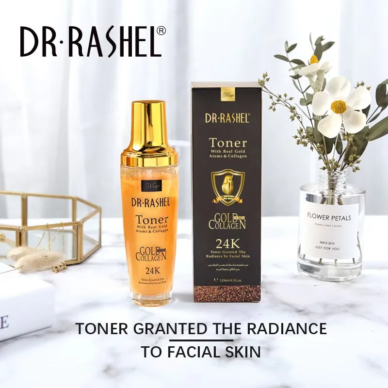 

DR RASHEL Skin Care 24K Gold Collagen Toner 120ml Moisturizing Nourishing Essence Toner
