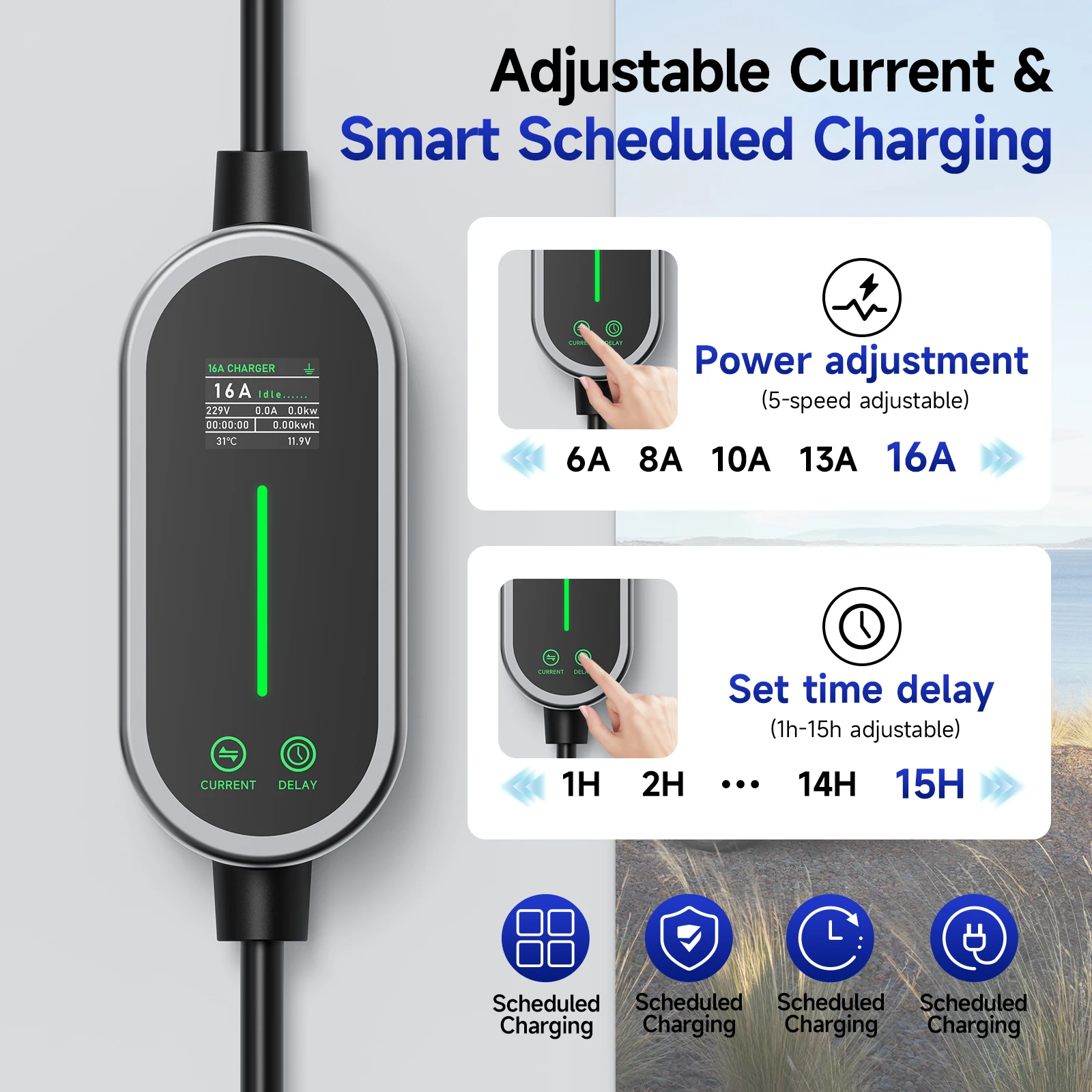 Pengisi daya EV Tipe 2 AFEEV d - Wifi Smart Plug ulasan dan harga