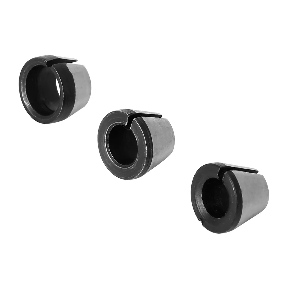 2개 세트 6mm 또는 6.35mm 또는 8mm 콜릿 척 너트 포함 조각 트리밍 머신 전기 라우터 밀링 커터 액세서리