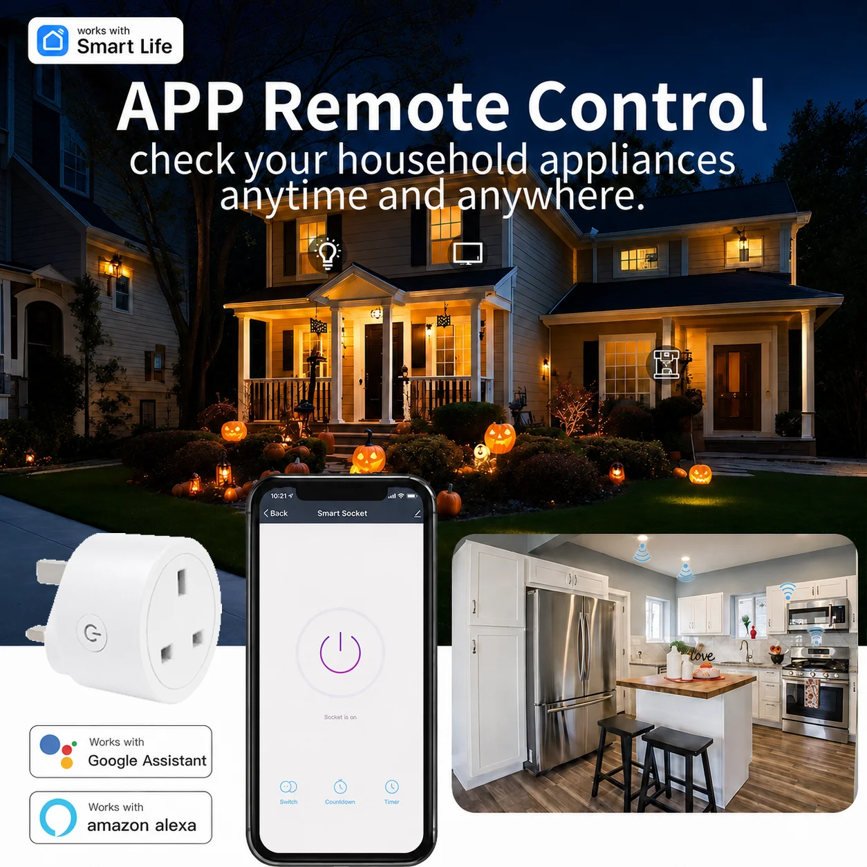 Tuya UK-standaard slimme stekk - Home Automation Ideas recensie en prijs