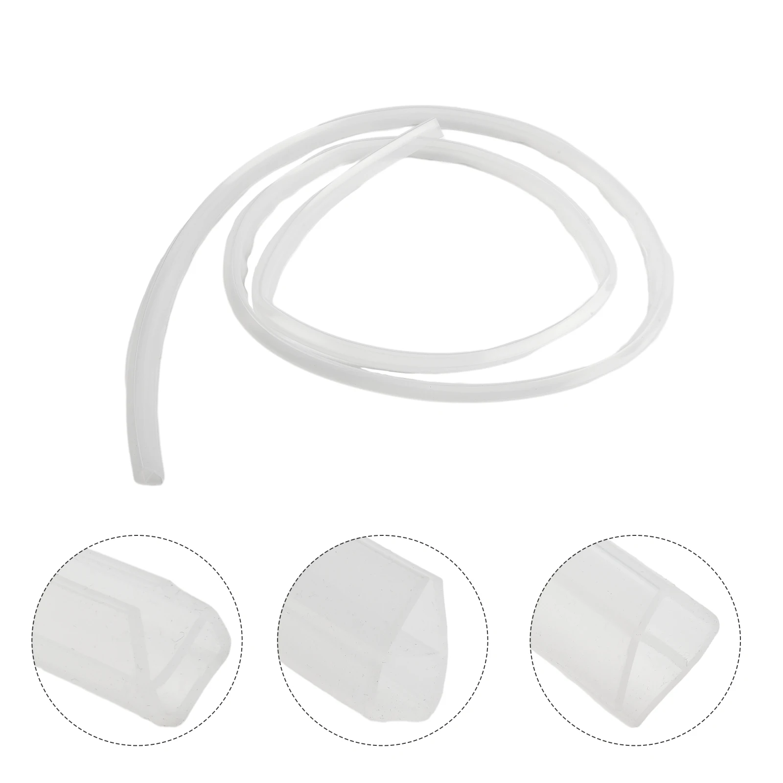 Strisce sigillanti per porte in vetro a forma di F/U Strisce meteorologiche per doccia da bagno in silicone Tappo antispiffero Sigillatura per porte per balconi da ufficio 6/8/10/12mm