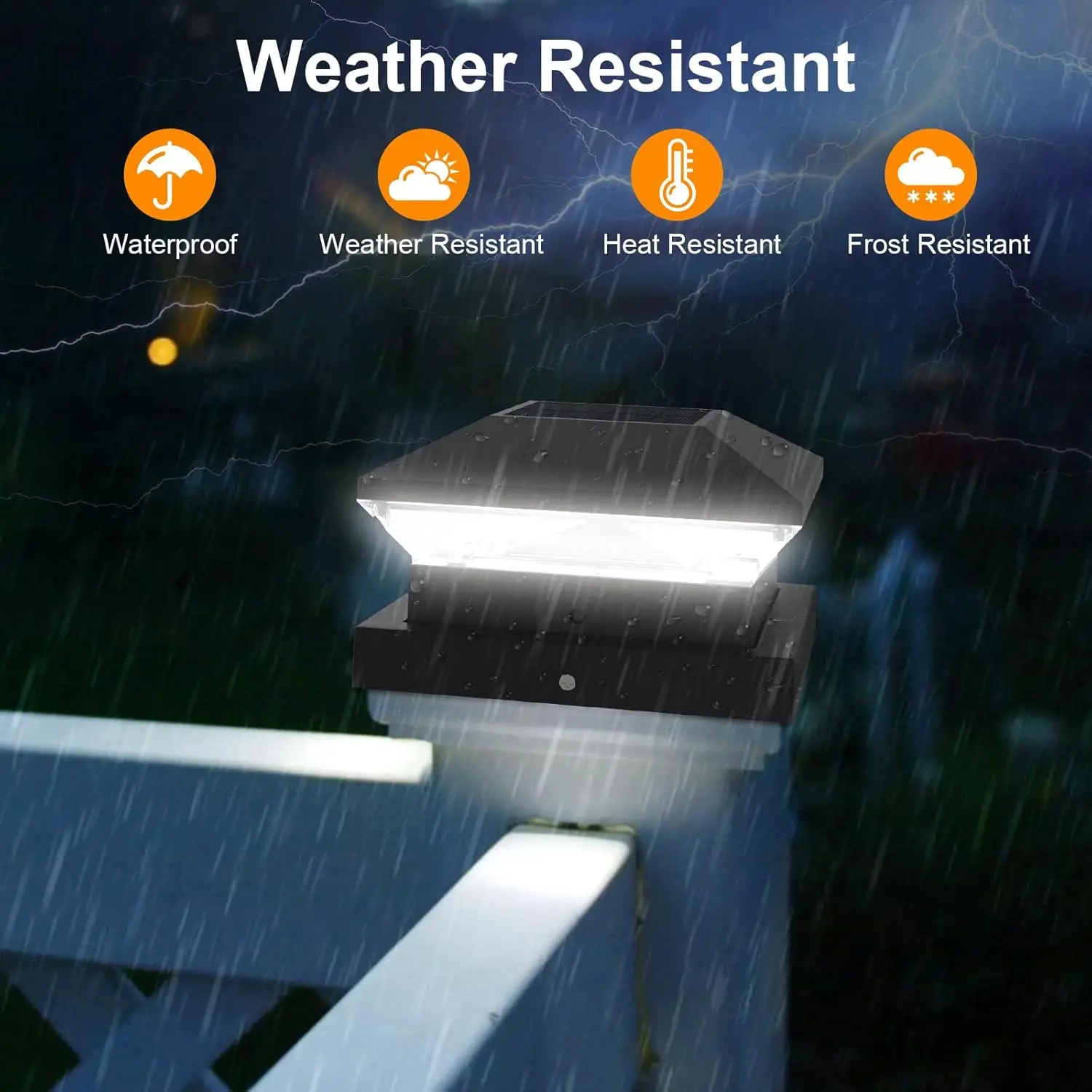 الشمسية آخر مصباح 3000K 6000K في الهواء الطلق حديقة سياج عمود رئيس ضوء لبوابة فيلا المشهد الدافئة/الباردة الأبيض IP65 عمود مصباح