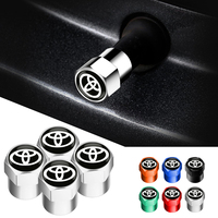 4Pcs/set Alloy Car Tire Valve Stem Air Caps Anti-theft Airtight Cover For Toyota Camry Yaris Hilux Prius Avensis Auris Corolla