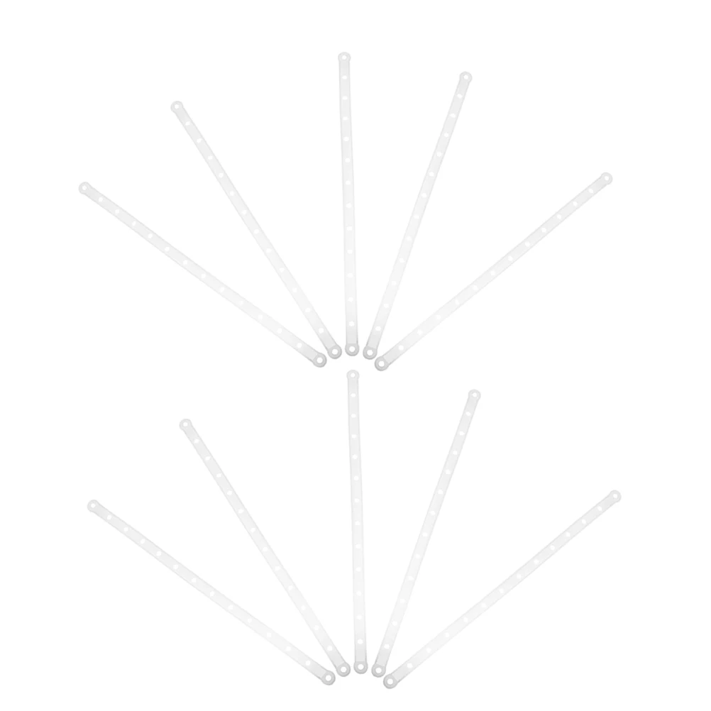 

10 Pcs Hanger Connection Strip Clothes Hangers Stable Connector Garment Display Strips White Plastic Closet Hangers Heavy Duty