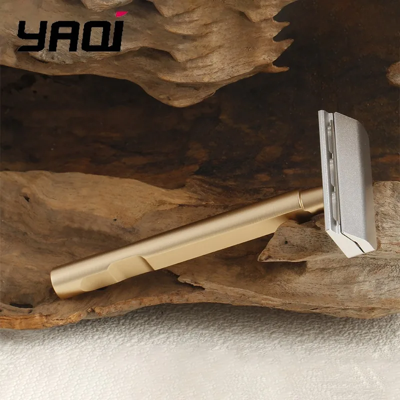 YAQI Tachi Aluminum Version Lightweight Single Edge Safety Razor Minimalist Design for Smooth Shaving