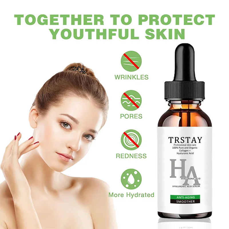 TRSTAY professional skin care with 100% purity and collagen+hyaluronic acid