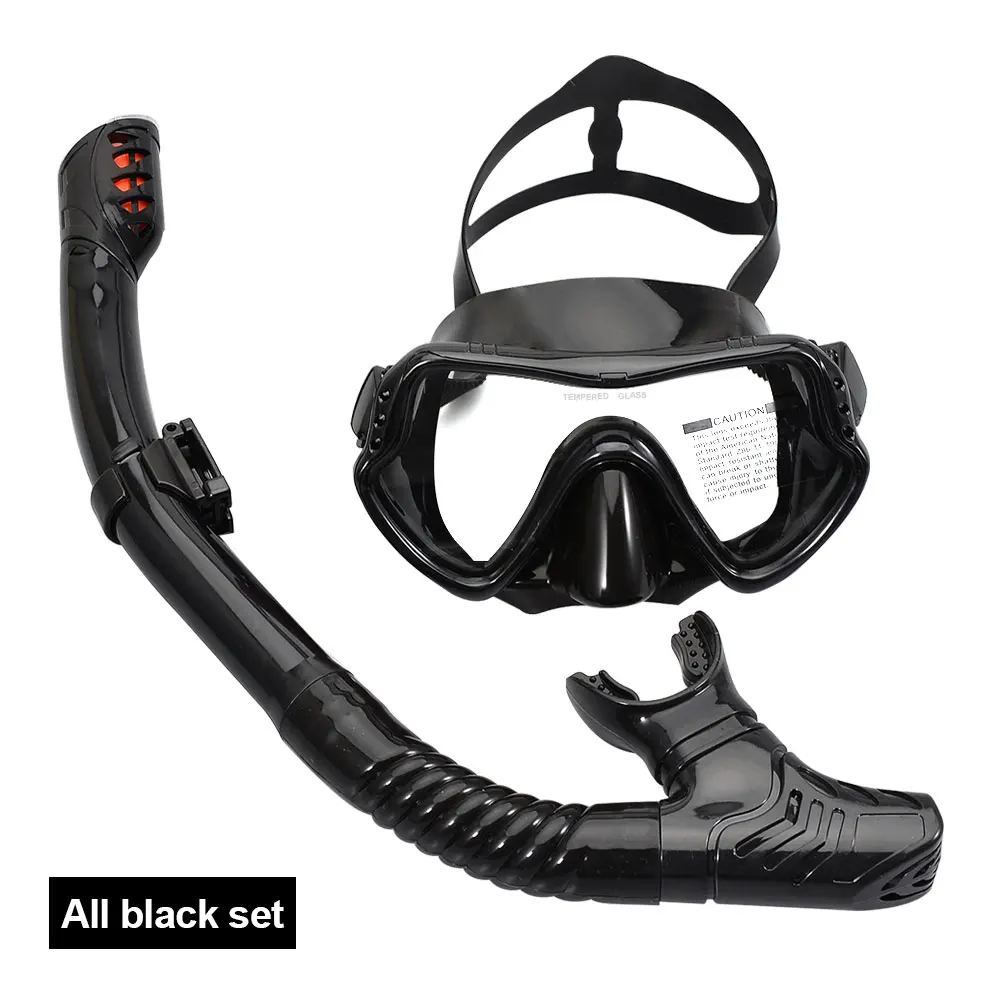 Professional Scuba Snorkel Diving Masks Snorkeling Set Adult Silicone Skirt Anti-Fog Goggles Glasses Swimming Pool Equipment