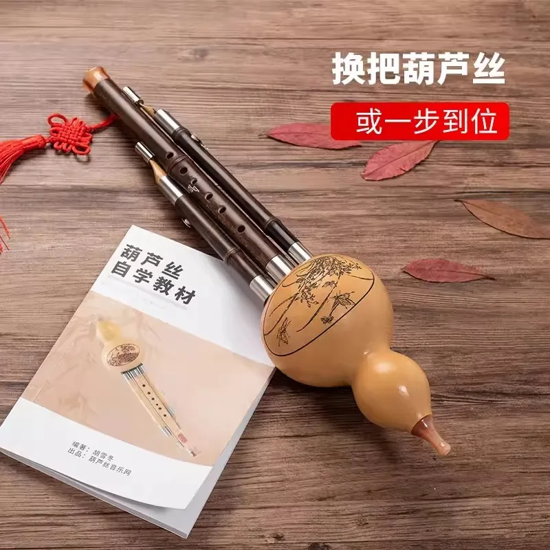 Zizhu gourd silk musical instrument beginner C flat B primary school students seven holes children play