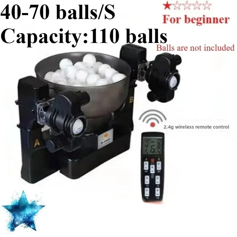 Double-head Table Tennis Multi-rotation and drop Point Automatic Serve Machine
