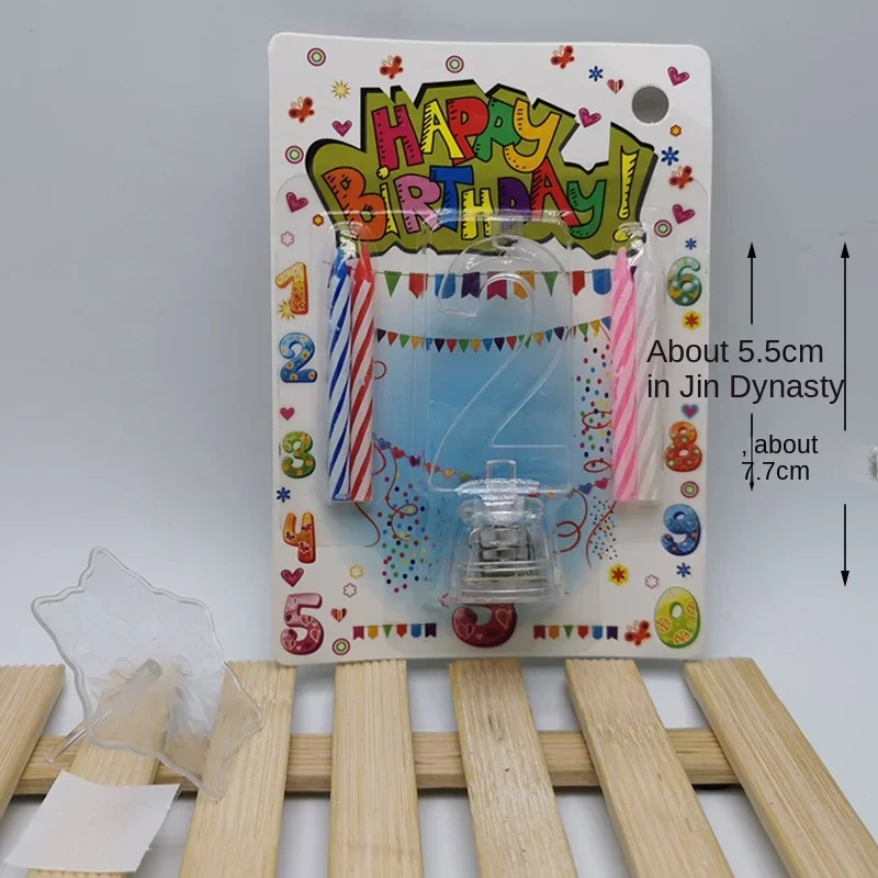 C-Stil leuchtend digital mit Gewinde kerzen, Geburtstags torte transparente Flash-Party zubehör, Kinder geburtstags feier