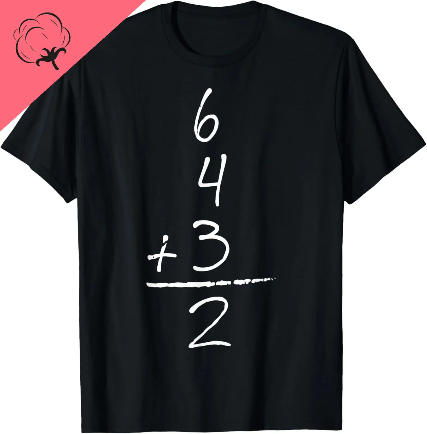 Baseball Inspired Math 6 4 3 2 Double Play Softball Game Tee T-Shirt Cotton Breathable and Comfortable Camisas