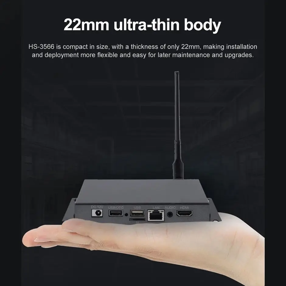 Liontron Mini PC Quad Core Rockchip RK3566 pemutar sinyal digital layar 4K DP kokoh kelas industri komputer