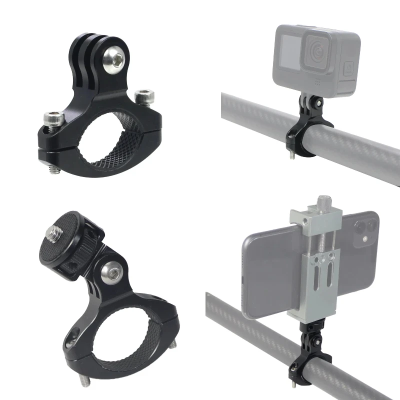 Bicycle Handlebar Mount Bike Motorcycle Aluminum Holder for GoPro 13 12 10 9 8 7 Yi 4K Eken Sjcam Action Camera Accessories