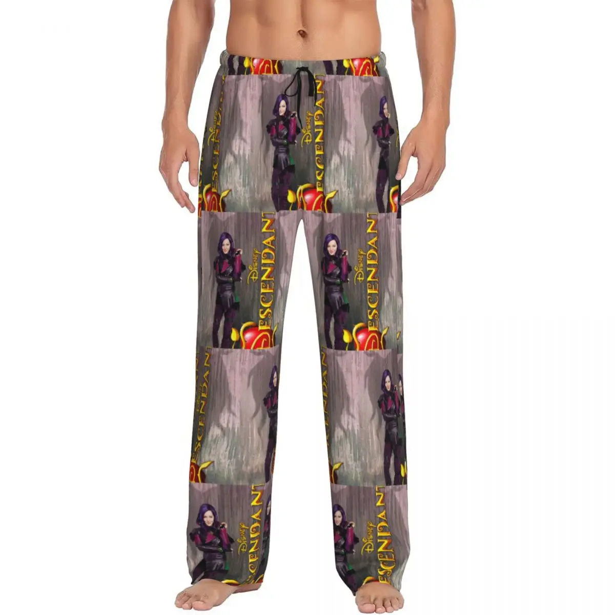 

Custom Descendants Pajama Pants for Men Fantasy Song And Dance TV Movie Lounge Sleep Drawstring Sleepwear Bottoms with Pockets