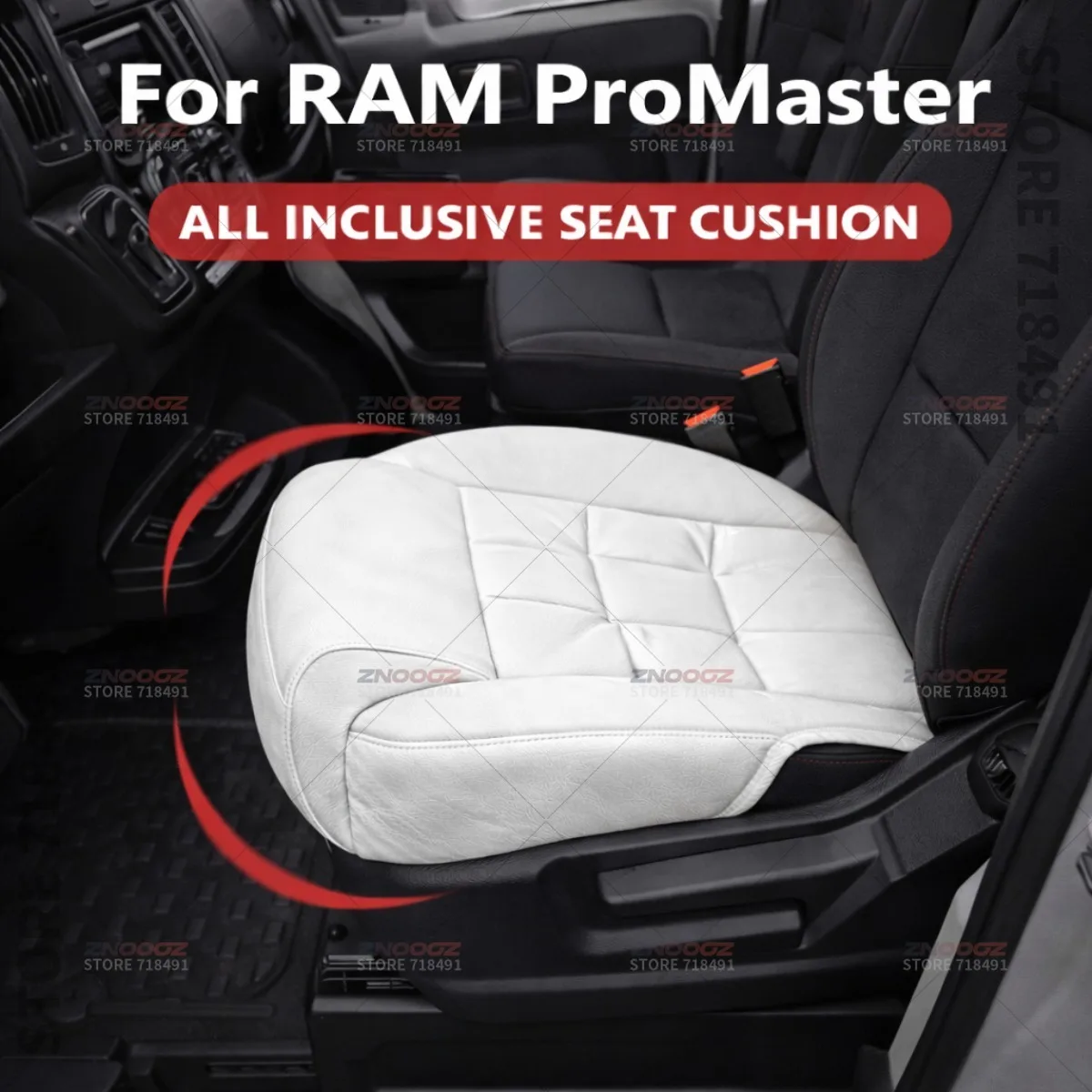 

Car Seat Leg Support Extension Seat Cover Memory Foam Extender Cushion Interior Accessories For Ram ProMaster