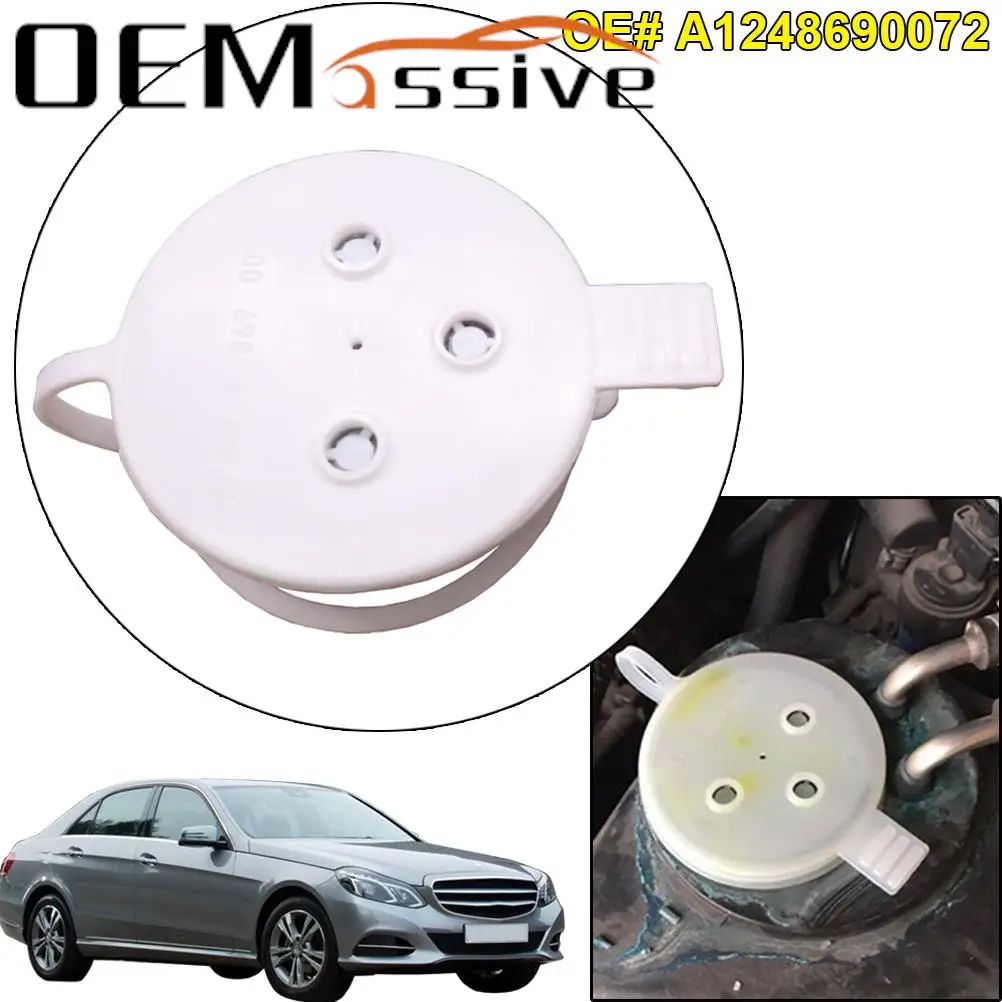 Butelka płynu do spryskiwaczy przedniej szyby samochodu Pokrywa OE #   A 2028609369   A 1248690072   Dla Mercedes Benz W123 W210