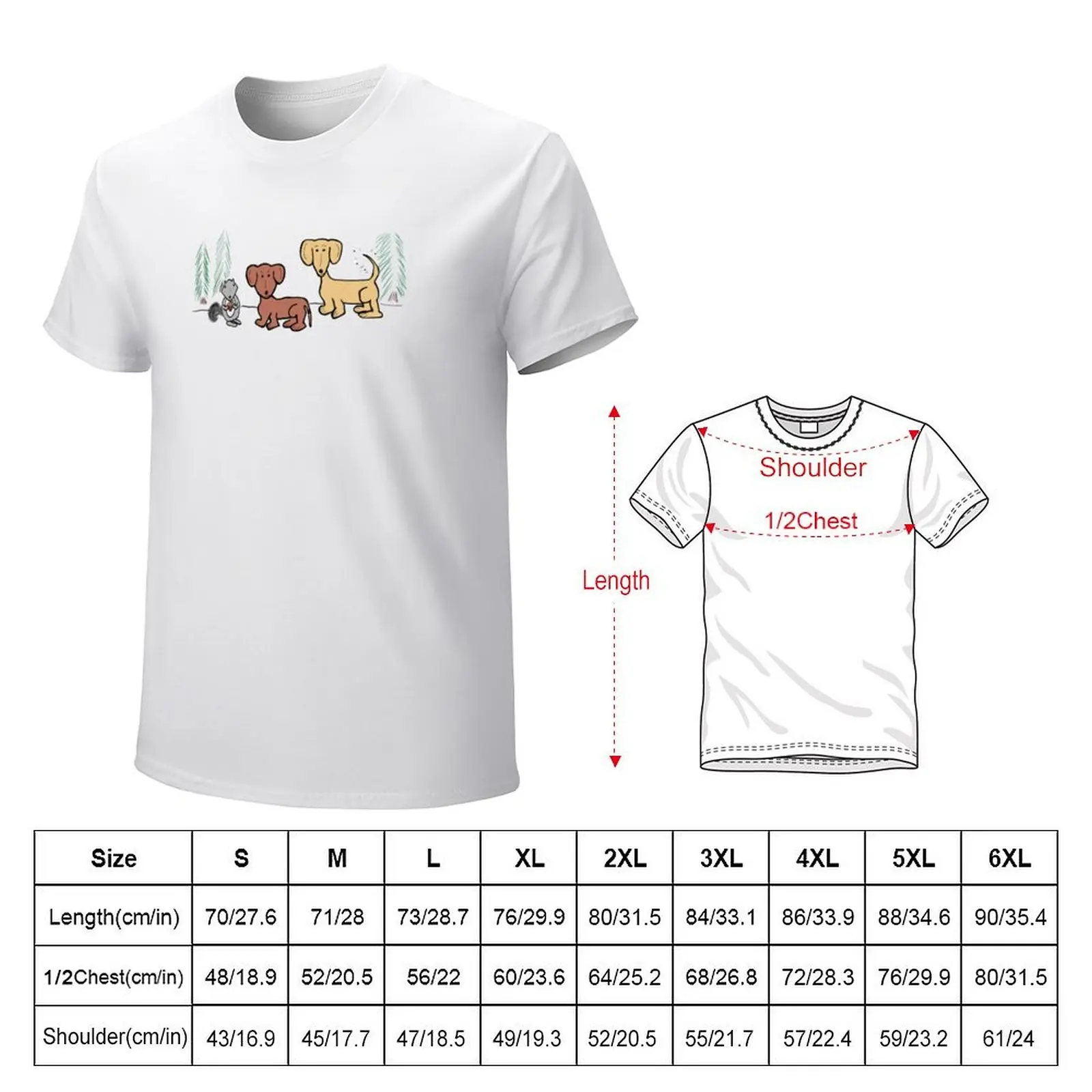 Squirrel Meets Hot Dogs T-Shirt cute tops summer clothes anime sweat mens tall t shirts