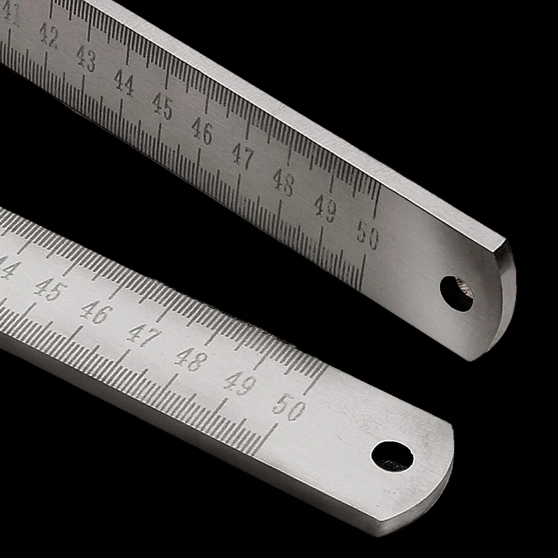 Dual-Purpose Stainless Steel Ruler - 20