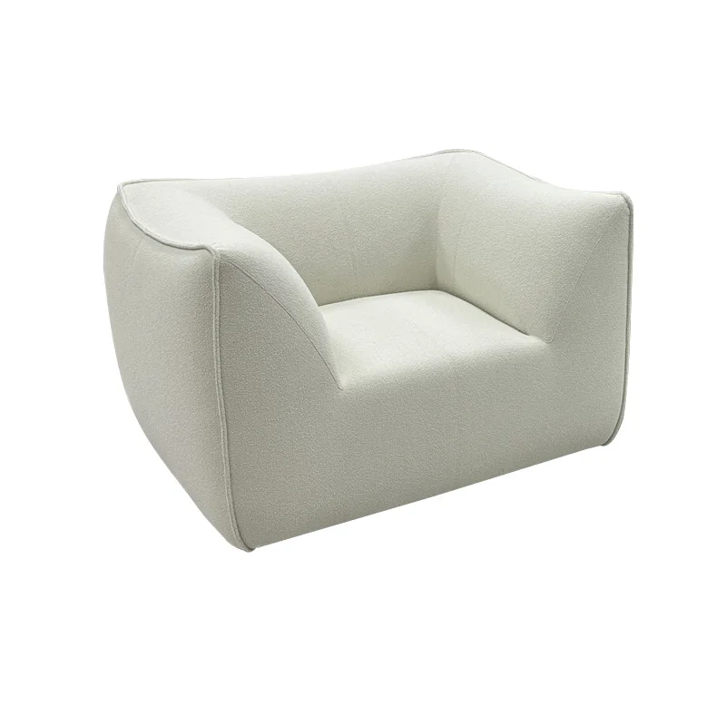 

Nordic simple fabric special-shaped sofa bedroom living room lazy