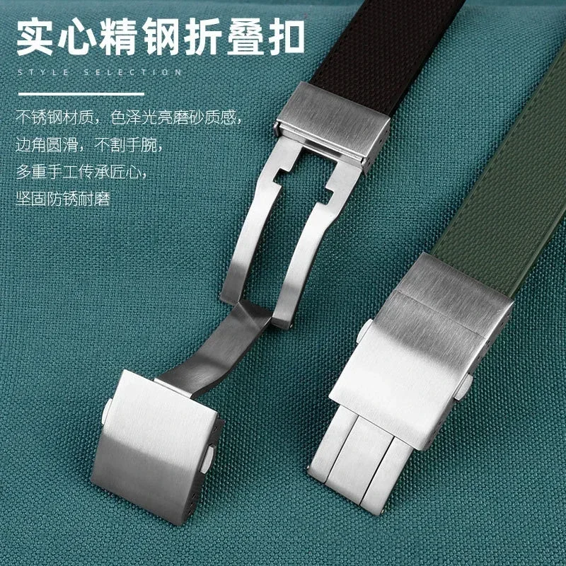 Correa de reloj de silicona de goma, correa de reloj resistente al agua para correa Longines para Conquest HydroConquest L3.742 782 Series 21mm