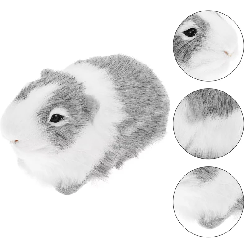 Guinea Pig Plush Toy Plush Animal Doll Realistic Hamster Model Guinea Pig Model For Education Small Gift