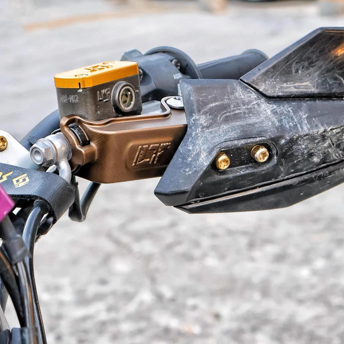 سوبر بايك SUR دراجة ترابية كهربائية Ultra Bee تعديل سبائك الألومنيوم المعدنية Handguard قوس #6