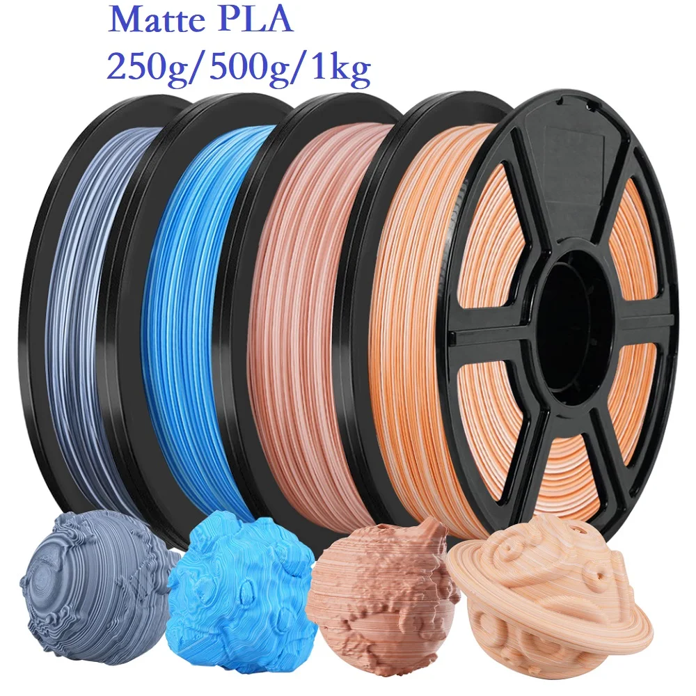 

Matte Filament PLA+ 1.75mm 1kg 500g 250g 3D Printer Material PLA Filament Color Change Fast Multicolor Filament Gradient PLA