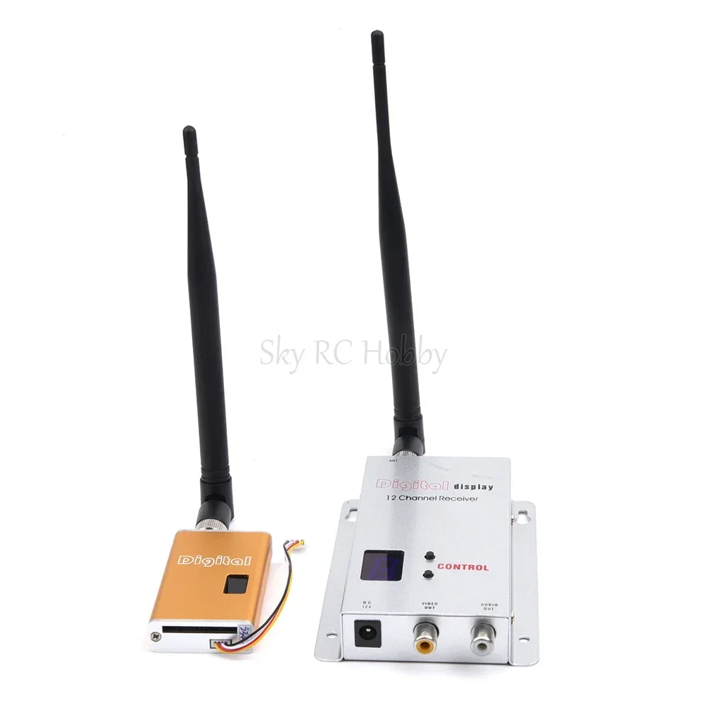 FPV 1.2G 5000mW 5W Miniature FPV Video Sender 1.2G 1200Mhz Audio Video Wireless Transmitter and Receiver LOS Long Distance