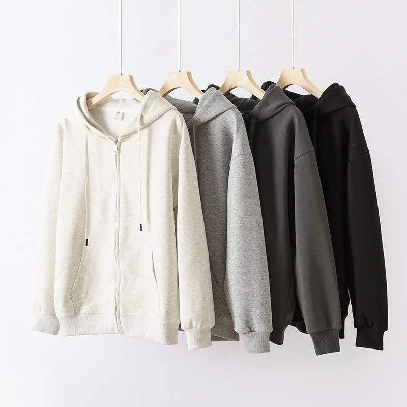 

Men's Full-Zip Hooded Sports Jacket, Drop Shoulder Running Sweatshirt, Spring & Fall Casual Wear, Comfortable Daily Hoodies