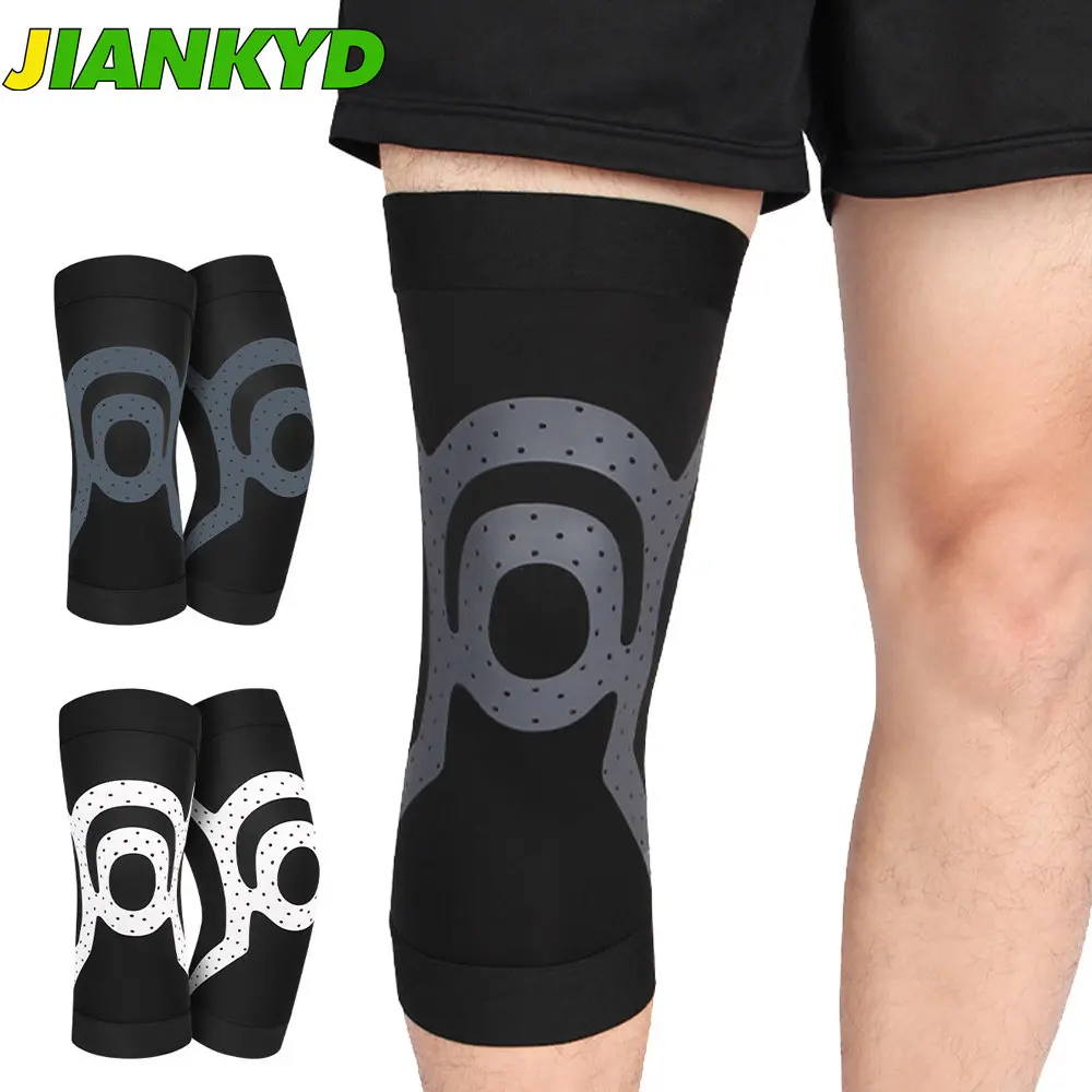 1Pcs Compression Knee Sleeve, Made with Moisture-Wicking Material-Knee Sleeve for Running,Weightlifting,Exercise & Everyday Use