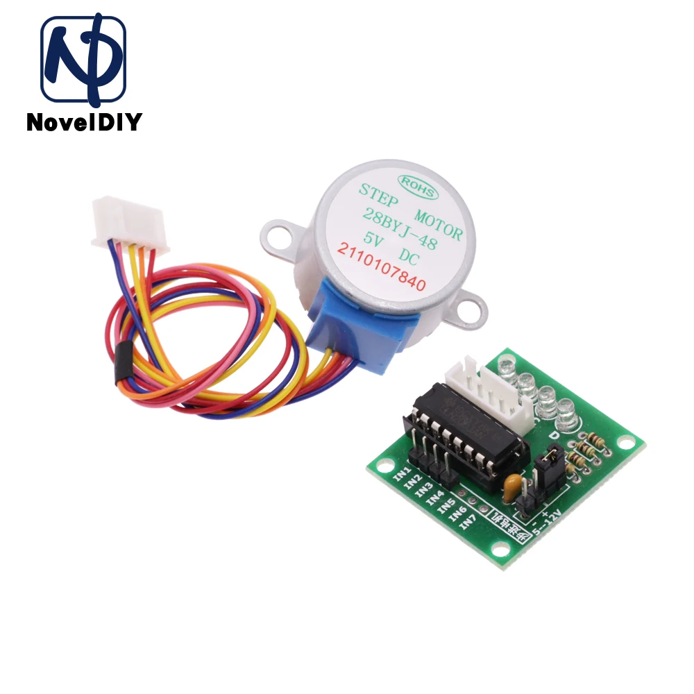 28BYJ-48 5V 4-Phase DC Gear Stepper Step Motor + Driver Board ULN2003 with drive Test Module Machinery Board for Arduino DIY Kit