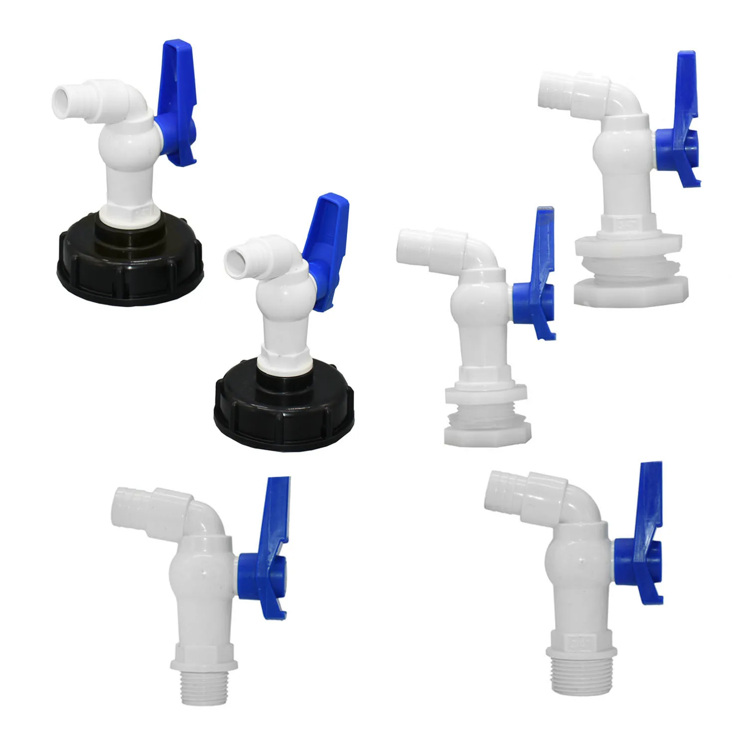 IBC Tank Tap Adapter Valve S60X6 Coarse Thread Garden Quick Connect Faucet 1/2 3/4