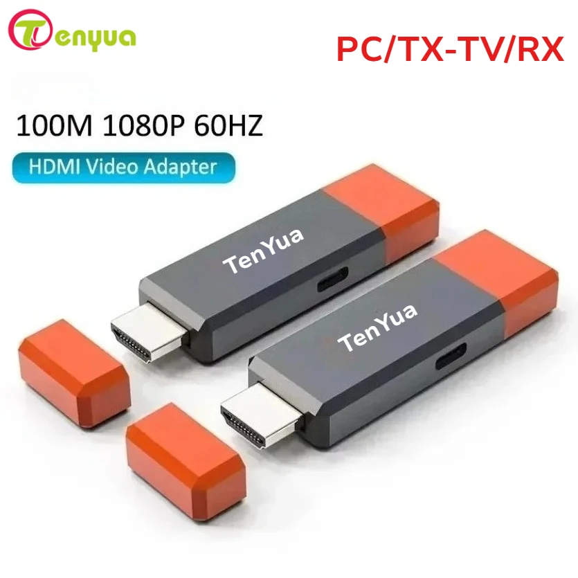 50M 100M Wireless HDMI-Compatible Transmitter Receiver Plug&Play Extender Display Adapter For PS4 Camera PC Laptop To TV