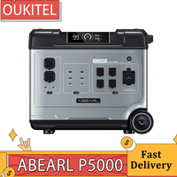 OUKITEL ABEARL P5000 5120Wh 2200W Portable Power Station, LiFePO4 Battery,1800W Fast AC Charging, Dual 100W USB-C,15 Outputs