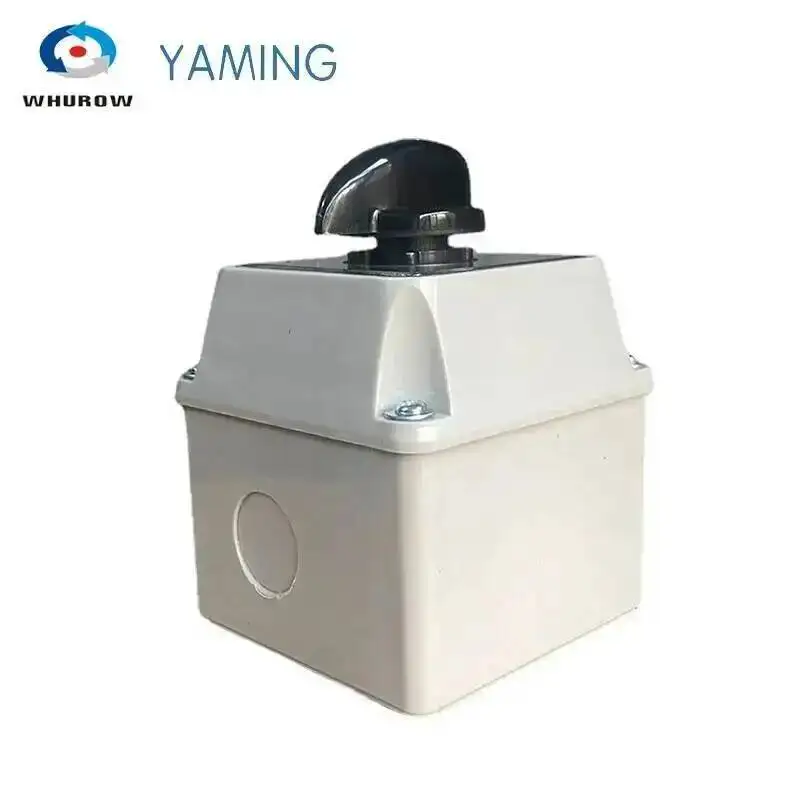 YMW26-20/1M Waterproof IP65 Rotary Cam Switch Changeover Control Circuit 660V 20A 1 Pole With Protective Box LW26 LW28 LW39B