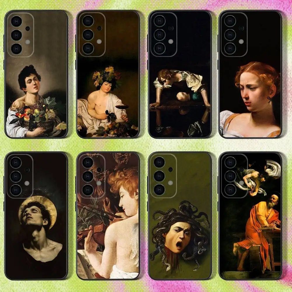 ART C-Caravaggio Painting Phone Case for Samsung S26 S24 S22 S25 Ultra S9 S20 FE S23 Plus S10 S21 Shockproof Funda Cover