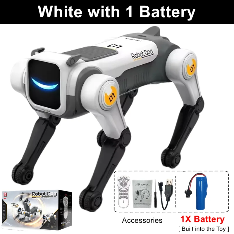 White with 1 Battery